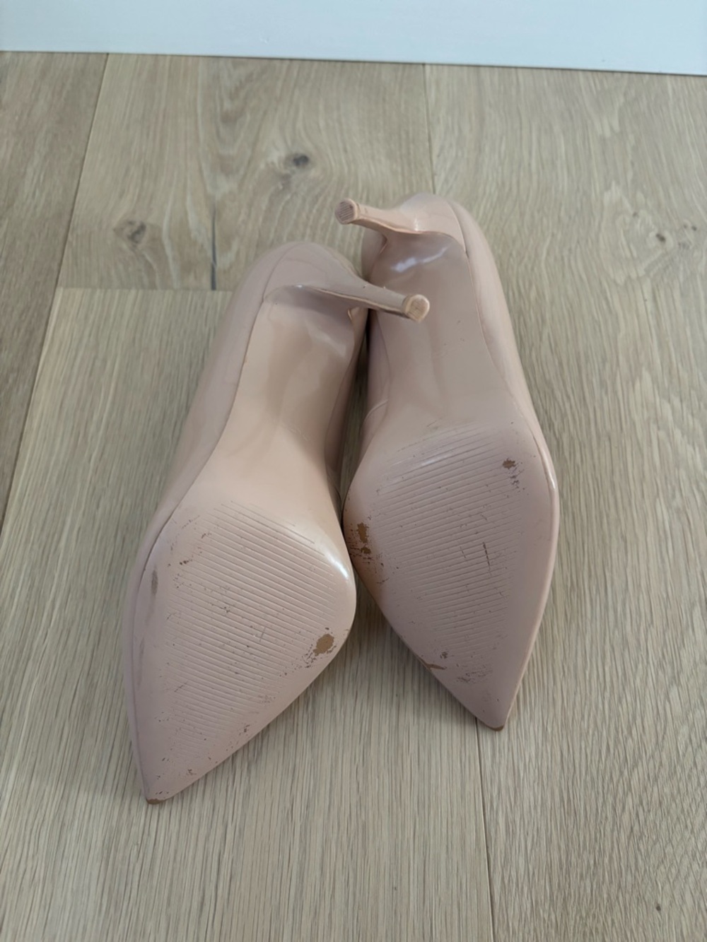 STEVE MADDEN Blush Pointed-Toe Leather Pumps - Picture 5 of 6